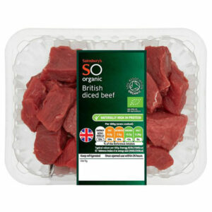 Sainsbury's Organic British Diced Beef